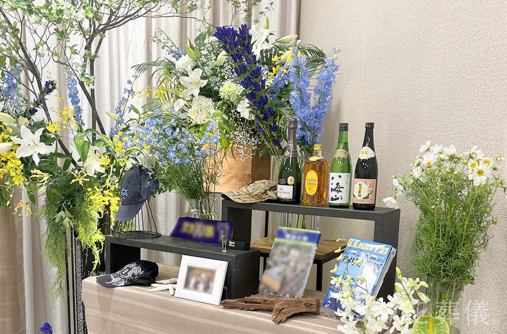 もう一度ハワイへ行こうね♡　の花祭壇