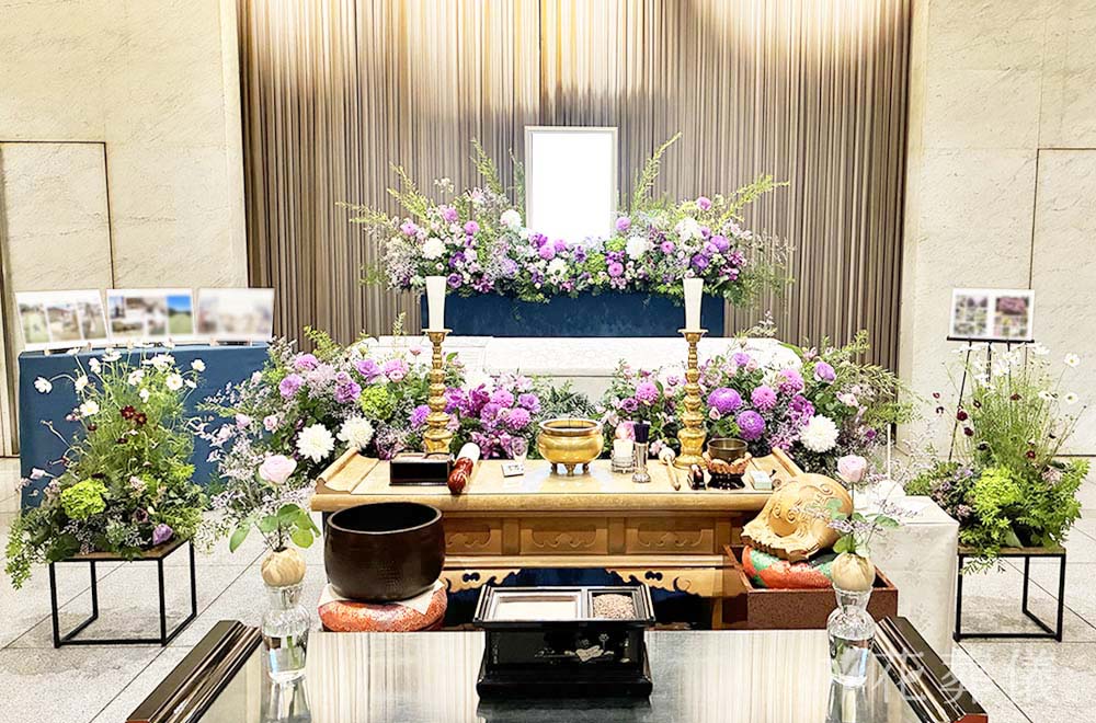 「ありがとう。大好きだったよ」　の花祭壇