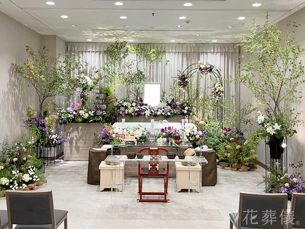 桐ヶ谷斎場で葬儀を行ったお客様の祭壇写真03