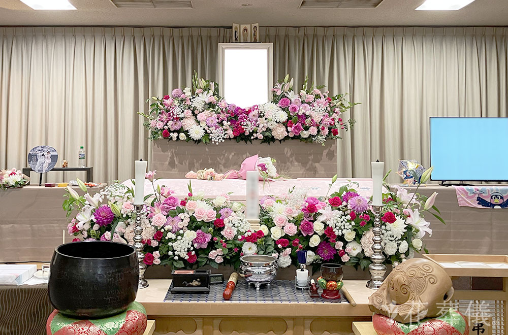 感謝祭の花祭壇