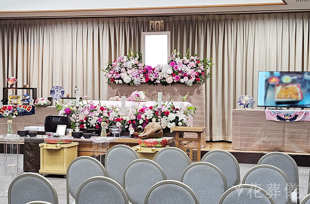 感謝祭の花祭壇