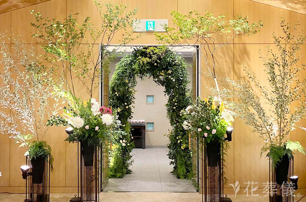 心の陽だまり　の花祭壇