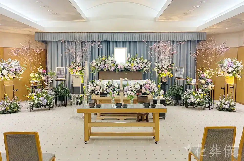 お疲れ様の花祭壇