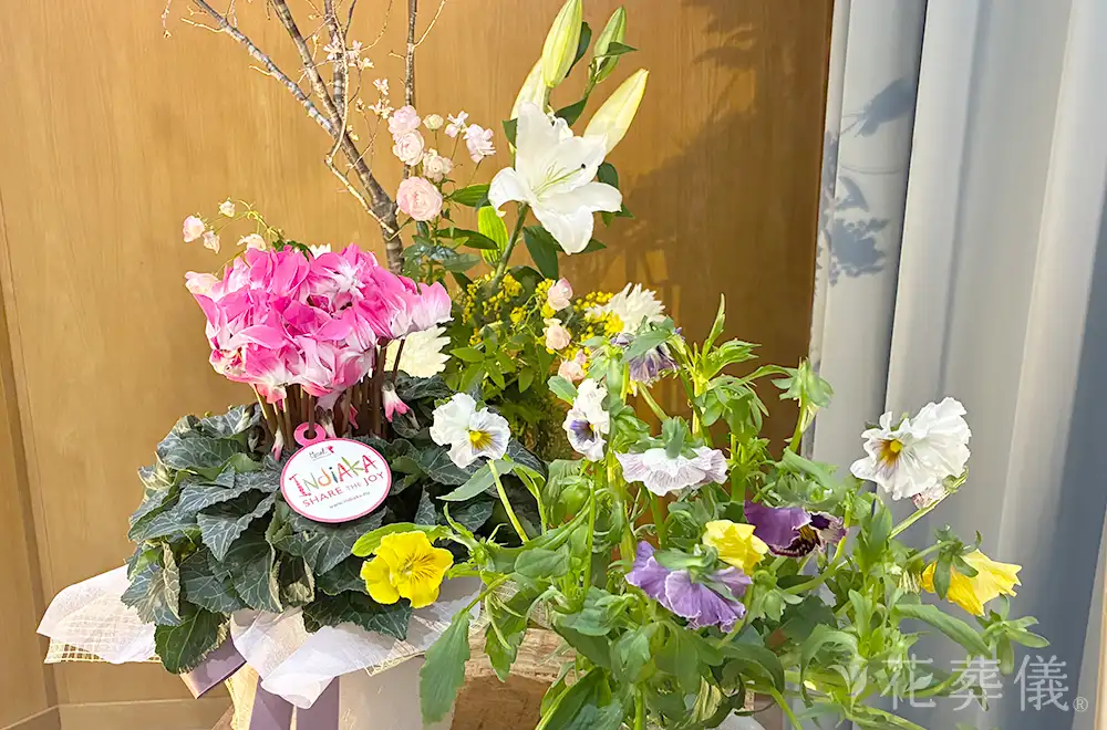 お疲れ様の花祭壇