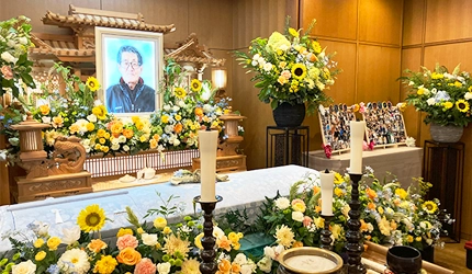 たくさんのことを教えてくれた父に感謝を込めた祭壇