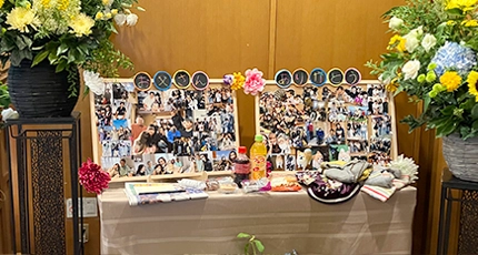 たくさんのことを教えてくれた父に感謝を込めた祭壇