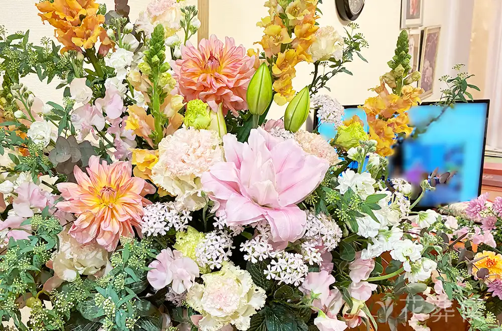 ここから一緒にの花祭壇