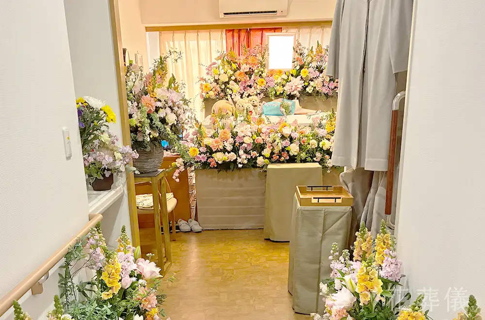 ここから一緒にの花祭壇