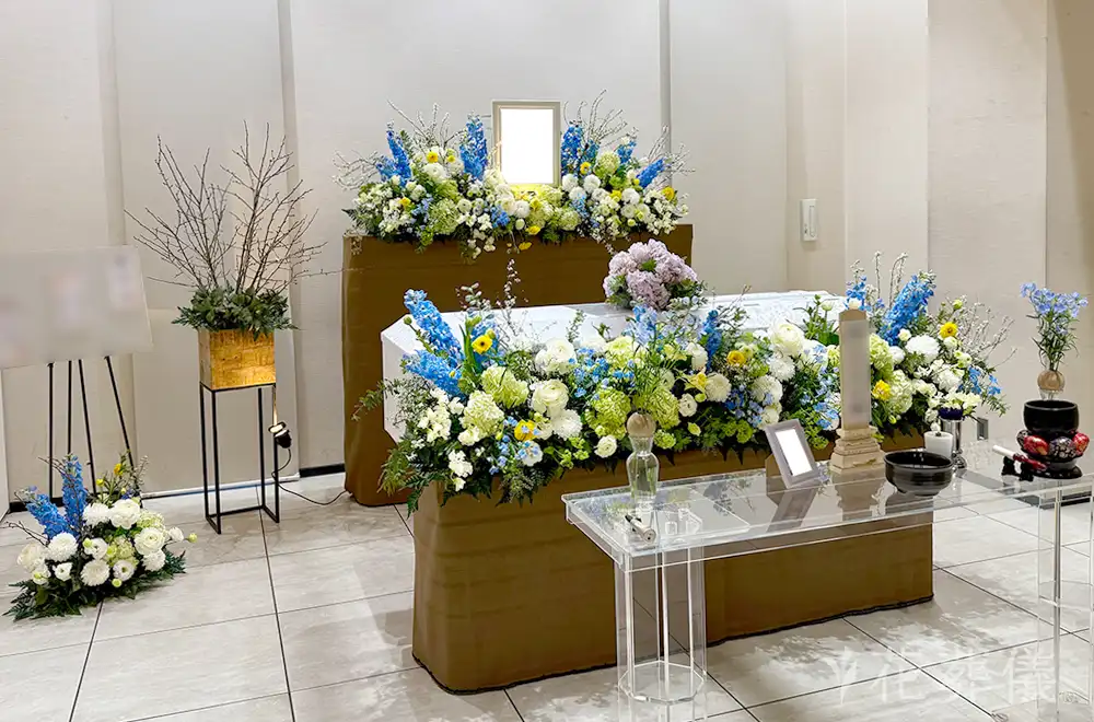 明るくさよならをの花祭壇