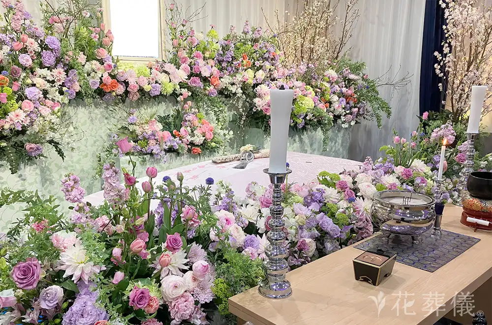 優しい思い出　ありがとうの花祭壇