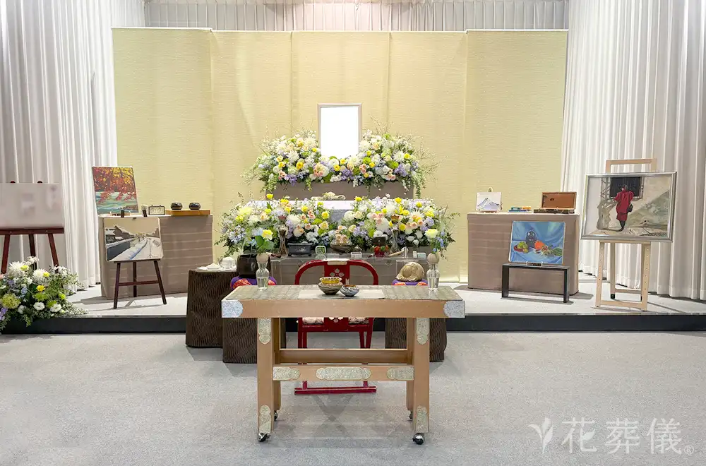 正義の味方。スーパーヒーロー。の花祭壇