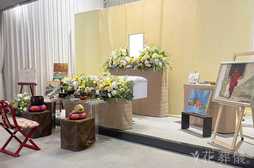正義の味方。スーパーヒーロー。の花祭壇