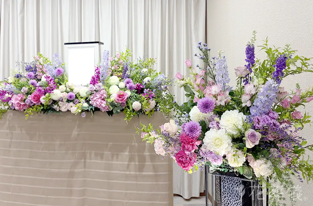 母の日の花祭壇