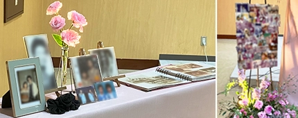 明るいお花と音楽でお見送りした自由葬