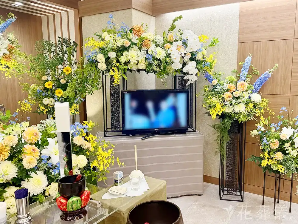 代々幡斎場で葬儀を行ったお客様の祭壇写真03