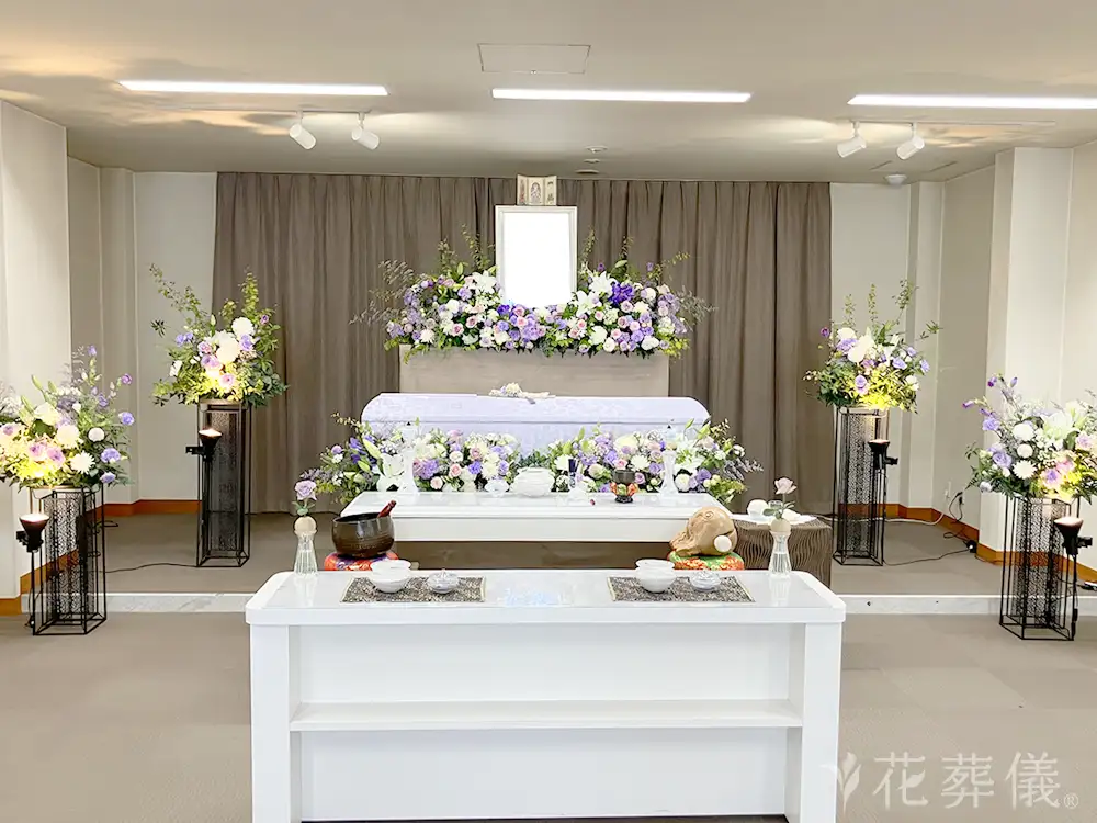 東松山斎場で葬儀を行ったお客様の祭壇写真02