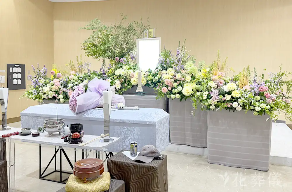 ラストステージ 〜思い出のメロディ〜の花祭壇