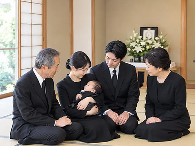 赤ちゃんと葬儀に参列するかは、周囲にも相談を
